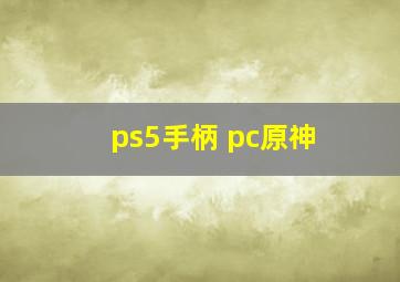 ps5手柄 pc原神